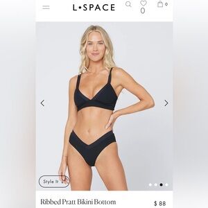 LSPACE- Ribbed Pratt Bikini bottom
